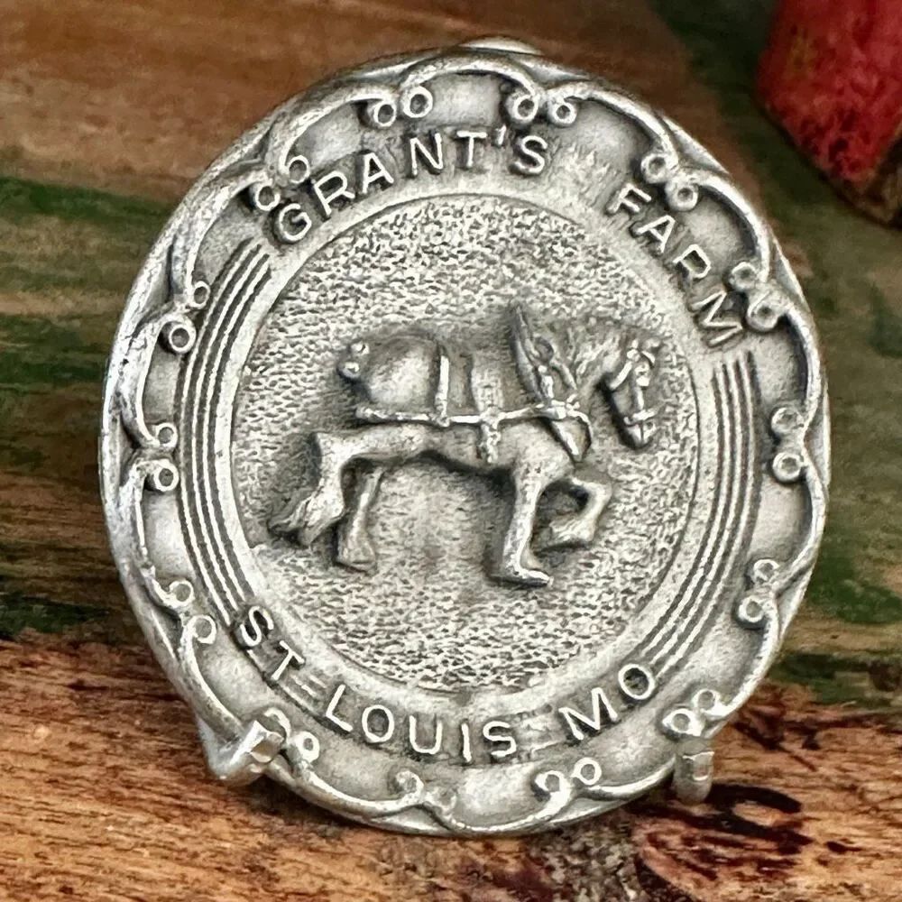 Vintage Grant’s Farm Mini Pewter Plate